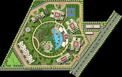 Floor Plan Image of 2140 Sq.ft 3.5 BHK Apartment / Flat for sale in ATS Tourmaline, Sector 109 Gurgaon for Rs. 26500000