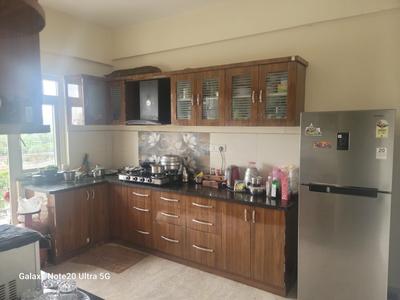 Kitchen Image of 1420 Sq.ft 3 BHK Apartment / Flat for sale in Srinidhi Aashritha, Amrutahalli Bengaluru for Rs. 8800000