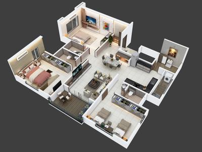Image of 1918 Sq.ft 3 BHK Apartment / Flat for sale in Scon Pushkaraj, Erandwane, Pune for Rs. 35000000