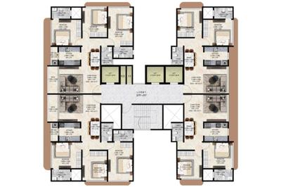 Image of 1000 Sq.ft 2 BHK Apartment / Flat for sale in Mars Silver Sapphire, Malad East, Mumbai for Rs. 20500000