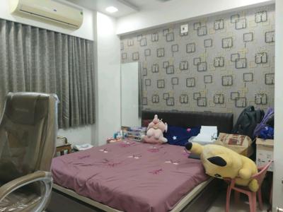 Bedroom Image of 1113 Sq.ft 3 BHK Apartment / Flat for rent in JHY Beverly Hills, Nana Chiloda Ahmedabad for Rs. 25000
