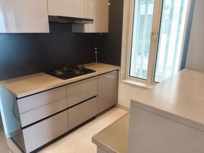 Kitchen Image of 650 Sq.ft 1 BHK Apartment / Flat for sale in Aurum Q Residences, Ghansoli Navi Mumbai for Rs. 13000000