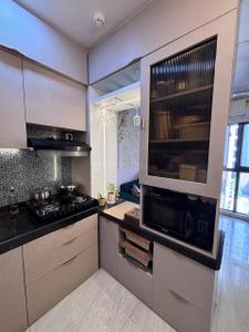 Kitchen Image of 502 Sq.ft 2 BHK Apartment / Flat for sale in Lodha Crown, Thane West Thane for Rs. 9400000