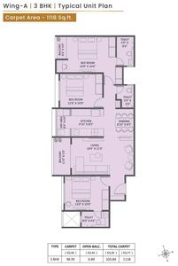 Image of 840 Sq.ft 2 BHK Apartment / Flat for sale in Newton Homes Royale Thergaon Chinchwad, Tathawade, Pune for Rs. 9000000