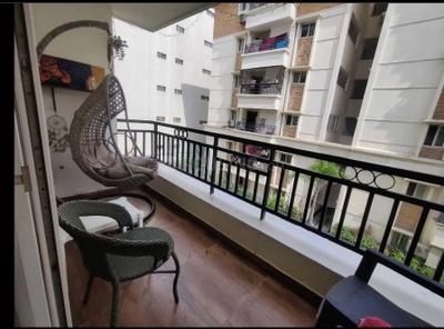 Balcony Image of 1766 Sq.ft 3 BHK Apartment / Flat for sale in Hallmark Empyrean, Puppalaguda Hyderabad for Rs. 18500000