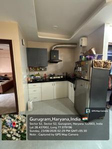 Kitchen Image of 1250 Sq.ft 2 BHK Independent House for rent in Sector 52 Gurgaon for Rs. 45000