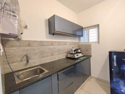 Kitchen Image of 550 Sq.ft 1 BHK Builder Floor for rent in Nagavara Bengaluru for Rs. 26000
