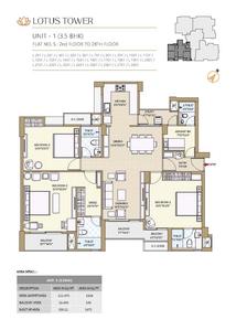 Image of 1660 Sq.ft 3.5 BHK Apartment / Flat for sale in Rasulgarh, Bhubaneswar for Rs. 16904300
