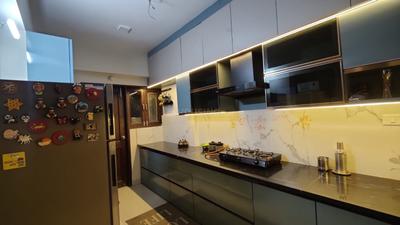Kitchen Image of 700 Sq.ft 1 RK Apartment / Flat for rent in Palasia Indore for Rs. 13000