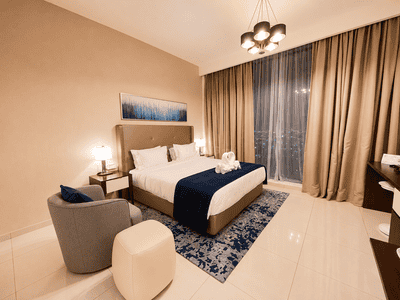 Bedroom Image of 377 Sq.ft 1 RK Apartment / Flat for sale in Damac Avanti Tower, Business Bay Dubai for Rs. 20017885