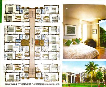 Image of 936 Sq.ft 2 BHK Apartment / Flat for sale in  Shree Jagannath Residency, Sundarpada, Bhubaneswar for Rs. 4700000