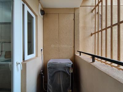 Balcony Image of 1097 Sq.ft 2 BHK Apartment / Flat for rent in Bhartiya Nikoo Homes Phase 2, Thanisandra Bengaluru for Rs. 52002