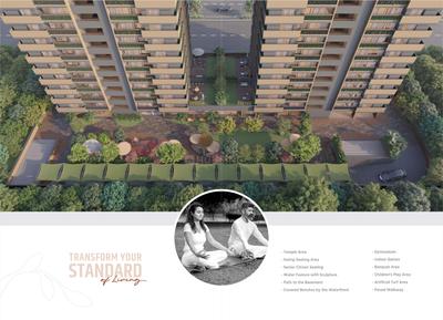 Image of 2025 Sq.ft 3 BHK Apartment / Flat for sale in Dhiva Kalash Orlena, Adalaj, Gandhinagar for Rs. 7500000