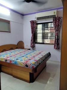 Bedroom Image of 1200 Sq.ft 3 BHK Apartment / Flat for rent in Prajapati Park, Kopar Khairane Navi Mumbai for Rs. 75000