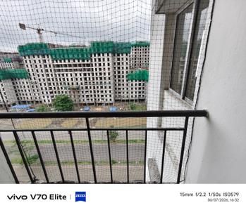 Balcony Image of 680 Sq.ft 2 BHK Apartment / Flat for sale in Shapoorji Pallonji Shukhobrishti, New Town Kolkata for Rs. 3800000