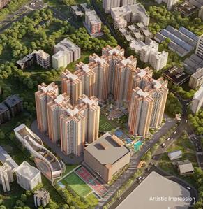 Image of 580 Sq.ft 1 BHK Apartment / Flat for sale in Oyster Nature Vista Building 1, Dwarli Gaon, Kalyan for Rs. 3200000