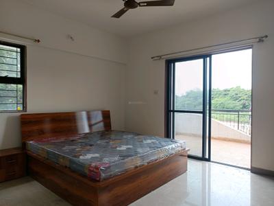 Bedroom Image of 1200 Sq.ft 2 BHK Apartment / Flat for rent in Magarpatta Jasminium, Hadapsar Pune for Rs. 36000