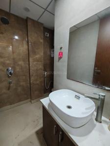 Bathroom Image of 450 Sq.ft 1 RK Builder Floor for rent in Sector 122 Noida for Rs. 20000