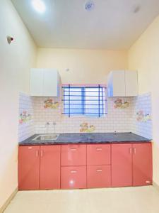 Kitchen Image of 500 Sq.ft 1 BHK Builder Floor for rent in Mahalakshmi Nagar Indore for Rs. 12500