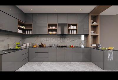 Kitchen Image of 4800 Sq.ft 4 BHK Apartment / Flat for sale in MK The Palladia, Sargasan Gandhinagar for Rs. 22000000