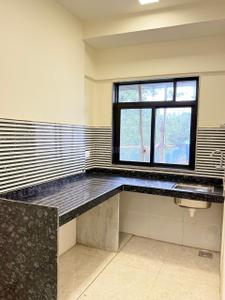 Kitchen Image of 423 Sq.ft 2 BHK Apartment / Flat for sale in Paton Towers, Kandivali East Mumbai for Rs. 7550000