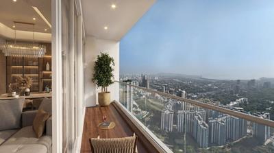 Balcony Image of 1500 Sq.ft 3 BHK Apartment / Flat for sale in Bombay Three ICC B Wing, Wadala Mumbai for Rs. 67000000