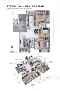 Image of 1765 Sq.ft 3 BHK Apartment / Flat for sale in Omkar Nagar, Nagpur for Rs. 8500000
