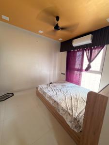 Bedroom Image of 600 Sq.ft 1 BHK Apartment / Flat for rent in Ashar Axis, Thane West Thane for Rs. 40000
