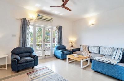 Hall Image of 1200 Sq.ft 2 BHK Apartment / Flat for rent in Chapora Goa for Rs. 65000