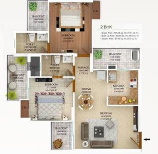 Image of 1250 Sq.ft 3 BHK Apartment / Flat for sale in Civitech Strings, Noida Extension, Greater Noida for Rs. 11500000