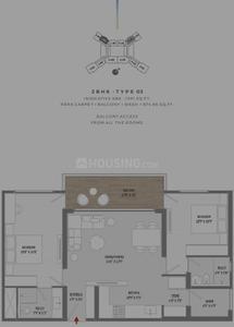 Image of 1591 Sq.ft 2 BHK Apartment / Flat for sale in Shivalik Skyview, Gujarat International Finance Tec City, Gandhinagar for Rs. 16700000