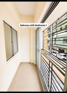 Balcony Image of 1270 Sq.ft 3 BHK Apartment / Flat for sale in Lake Town Kolkata for Rs. 8200000