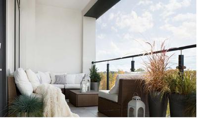Balcony Image of 1485 Sq.ft 3 BHK Apartment / Flat for sale in Skyi Songbirds , Bhugaon Pune for Rs. 10500000