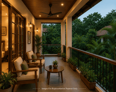 Balcony Image of 1500 Sq.ft 3 BHK Villa for sale in Parappur Thrissur for Rs. 8600000