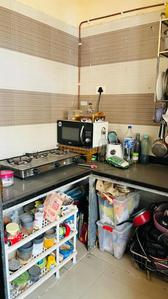 Kitchen Image of 756 Sq.ft 1 BHK Apartment / Flat for rent in Dolphin Devki Park View, Kharghar Navi Mumbai for Rs. 24000