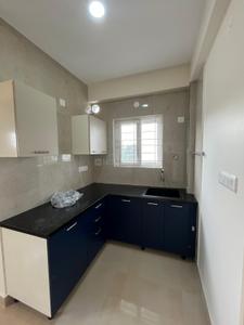 Kitchen Image of 450 Sq.ft 1 RK Penthouse for rent in Murugeshpalya Bengaluru for Rs. 21000