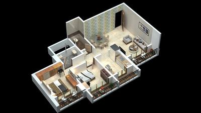 Image of 650 Sq.ft 1 BHK Apartment / Flat for sale in Rai Heaven, Kalyan East, Kalyan for Rs. 4500000
