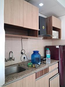 Kitchen Image of 425 Sq.ft 1 RK Apartment / Flat for rent in Supertech Eco Suites, Sector 137 Noida for Rs. 20500