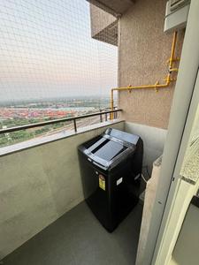 Balcony Image of 350 Sq.ft 1 RK Apartment / Flat for rent in Godrej Vanaangan, Jagatpur Ahmedabad for Rs. 18000
