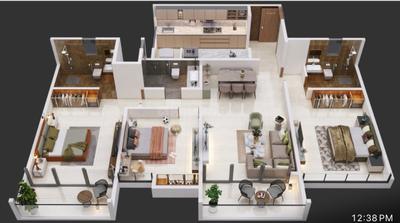 Image of 1100 Sq.ft 2 BHK Apartment / Flat for sale in Neco Park Central, Kharadi, Pune for Rs. 10500000