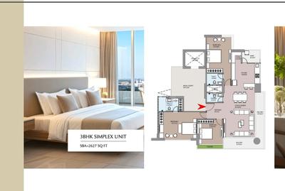 Image of 2627 Sq.ft 3 BHK Apartment / Flat for sale in Gota, Ahmedabad for Rs. 19700000