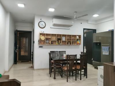 Living Room Image of 1200 Sq.ft 3 BHK Apartment / Flat for rent in Oberoi Eternia Towers A to D, Mulund West Mumbai for Rs. 132000