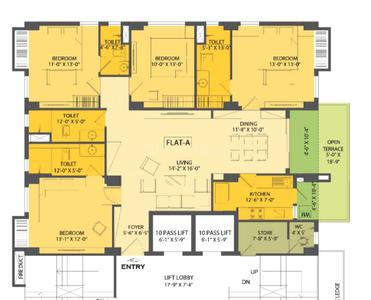 Image of 2315 Sq.ft 4 BHK Apartment / Flat for sale in Elgin, Kolkata for Rs. 57000000