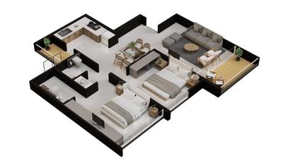 Image of 1000 Sq.ft 2 BHK Apartment / Flat for sale in Mantra Melange, Kharadi, Pune for Rs. 12100000