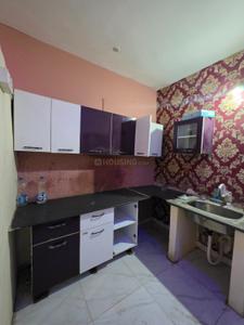 Kitchen Image of 650 Sq.ft 1 BHK Builder Floor for rent in Silicon City Sector K, Rau Indore for Rs. 11000