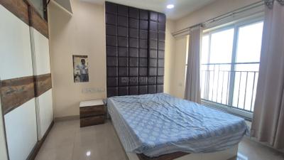 Bedroom Image of 950 Sq.ft 2 BHK Apartment / Flat for rent in Rustomjee Atelier, Thane West Thane for Rs. 42000