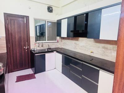 Kitchen Image of 1100 Sq.ft 2 BHK Builder Floor for rent in Nipania Indore for Rs. 19500