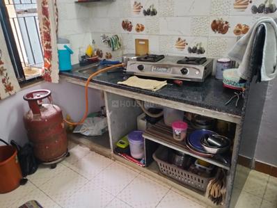 Kitchen Image of 400 Sq.ft 1 RK Villa for rent in Prahlad Nagar Ahmedabad for Rs. 16500