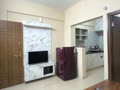 Living Room Image of 550 Sq.ft 1 BHK Builder Floor for rent in Kodathi Bengaluru for Rs. 19000