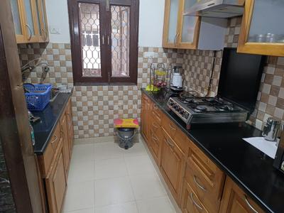 Kitchen Image of 1800 Sq.ft 3 BHK Apartment / Flat for rent in Vishwas Nagar Apartments, Sector 23 Dwarka New Delhi for Rs. 52000